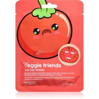 Mad Beauty Veggie Friends Tomato plátýnková maska s antioxidačním účinkem 25 ml