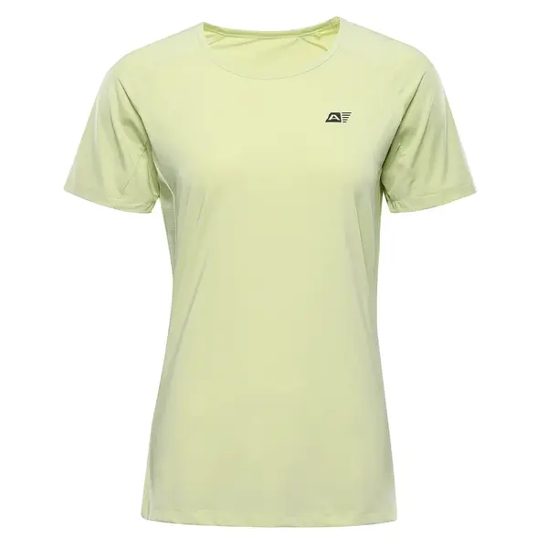 Dámské rychleschnoucí triko s cool dry alpine pro basika žlutá m