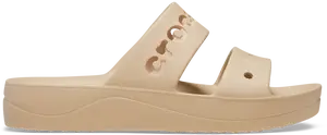 Dámské pantofle crocs baya platform sandal béžová 36-37