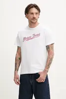 Bavlněné tričko Guess Jeans bílá barva, s potiskem, M5GI54 K8FQ4