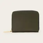 Kožená peněženka AllSaints LENA HEX zelená barva, W130XC