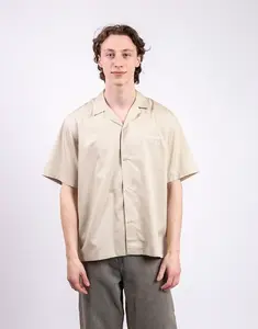 Carhartt WIP S/S Delray Shirt Stone/White M