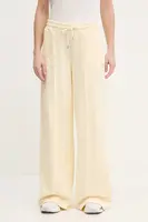 Bavlněné tepláky Guess PRIMULA žlutá barva, V5GB07 KCRP0