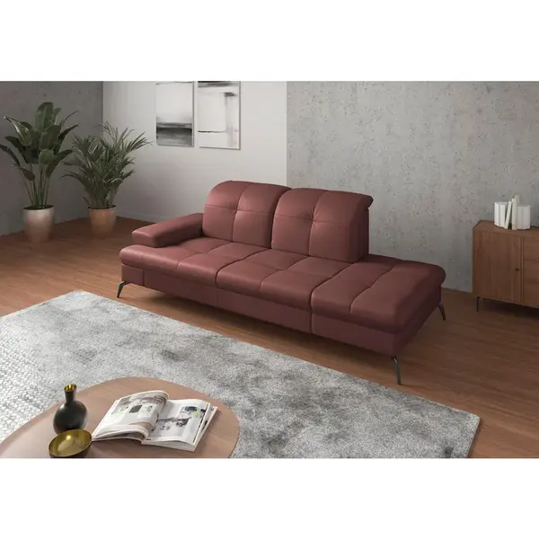 Sit & More LENOŠKA, kůže, červenohnědá