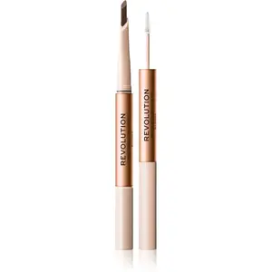 Revolution Fluffy Brow Filter Duo obojstranná ceruzka na obočie pre fixáciu a tvar odtieň Blonde 0.12 g