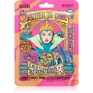 Mad Beauty Disney Villains Evil Queen plátenná maska s hydratačným a revitalizačným účinkom 25 ml
