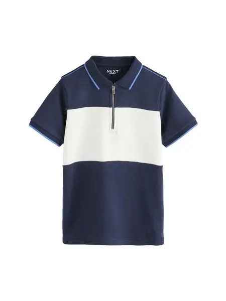 Next Tričko  námornícka modrá / biela