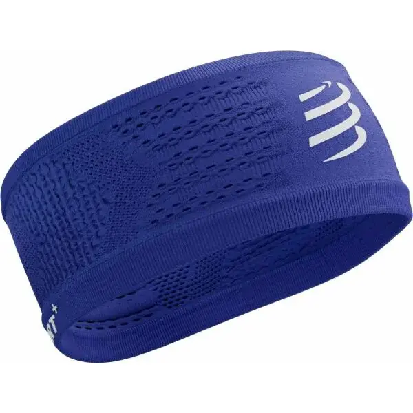 Compressport HEADBAND ON/OFF Bežecká športová čelenka, tmavo modrá, veľkosť UNI