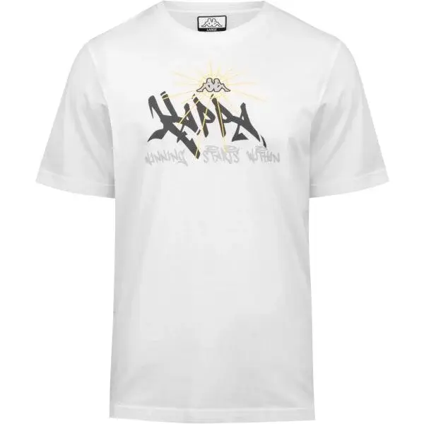Kappa LEGANO Pánské triko, bílá, velikost
