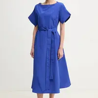 Šaty Weekend Max Mara modrá barva, midi, 2515221032600