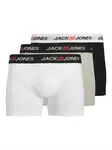 JACK & JONES Boxerky 'JACCORP'  sivá melírovaná / čierna / biela