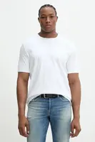 Bavlněné tričko Diesel T-MADJUST-R2 T-SHIRT bílá barva, s potiskem, A16432.0SKAF