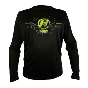 HAVEN NAVAHO II LONG Pánsky voľný cyklistický dres, čierna, veľkosť XXXL