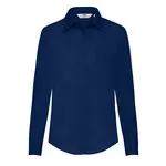 FRUIT OF THE LOOM F17•LADIES LONG SLEEVE POPLIN SHIRT