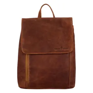 Kožený batůžek Dafne, světle hnědý