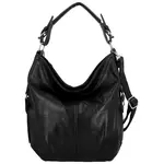 Stylová dámská koženková kabelka na rameno Tripa, černá