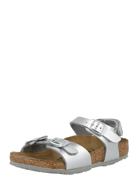 BIRKENSTOCK Sandále 'Rio'  strieborná