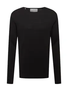 SELECTED Sveter 'ROME'  čierna