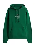 Tommy Jeans Mikina  tmavozelená / biela