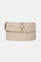 Kožený pásek Patrizia Pepe dámský, béžová barva, 8W0051 L048