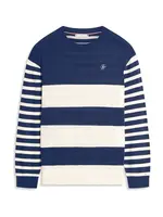 TOMMY HILFIGER Sveter  námornícka modrá / biela