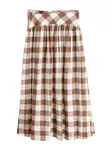 Next Sukňa 'Gingham'  krémová / hnedá / hnedá