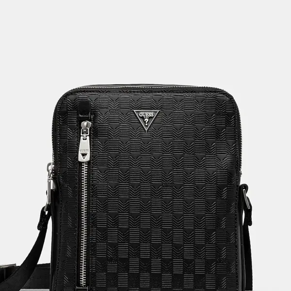 Ledvinka Guess TORINO černá barva, HMTODE P5118