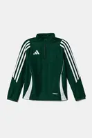 Dětská mikina adidas Performance zelená barva, s aplikací, IR9362