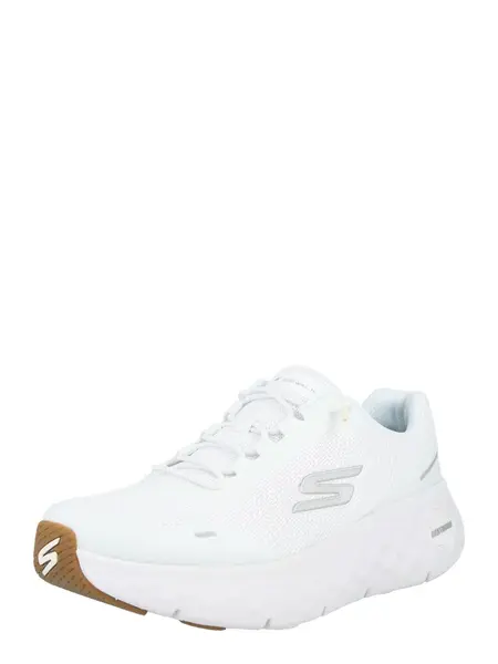 SKECHERS Bežecká obuv 'GO WALK MAX CUSHIONING FLEX'  strieborná / biela