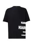 Karl Lagerfeld Tričko  čierna / biela