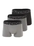 Superdry & Co Boxerky  sivá / antracitová / sivá melírovaná