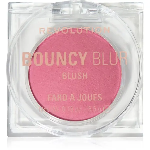 Revolution Bouncy Blur rozjasňující tvářenka odstín Blurry Rose 5.5 g