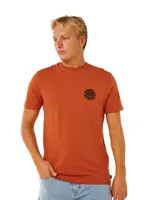 Rip curl pánské tričko Wettie Passage Icon Baked Clay | Hnědá | Velikost S | 100% bavlna
