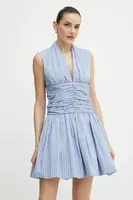 Bavlněné šaty Patou modrá barva, mini, DR1760190