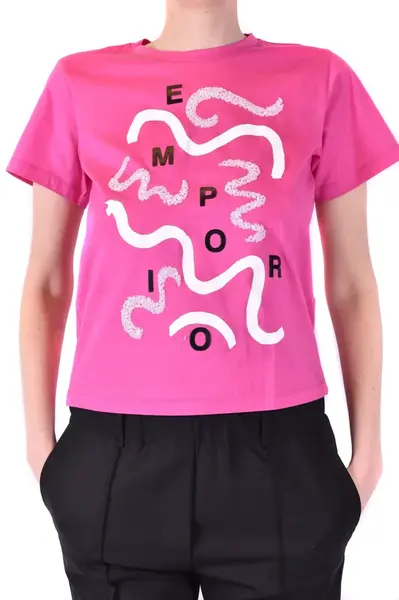 Růžové triko Emporio Armani