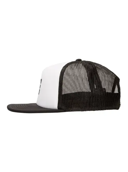 Dc shoes pánská kšiltovka Gas Station Trucker - S21 White/Black | Černá | Velikost One Size