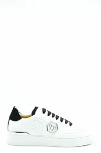 Philipp Plein bílé kožené tenisky