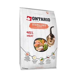 Ontario Cat Sterilised Salmon granule 6,5 kg