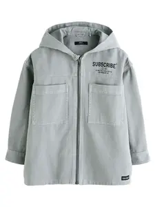 Next Prechodná bunda  sivý denim / čierna