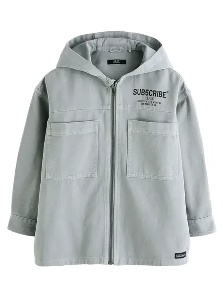 Next Prechodná bunda  sivý denim / čierna