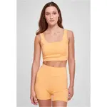 Women's Recycled Square Sports Bra paleorange