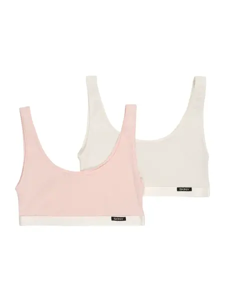 Skiny Podprsenka  púdrová / biela