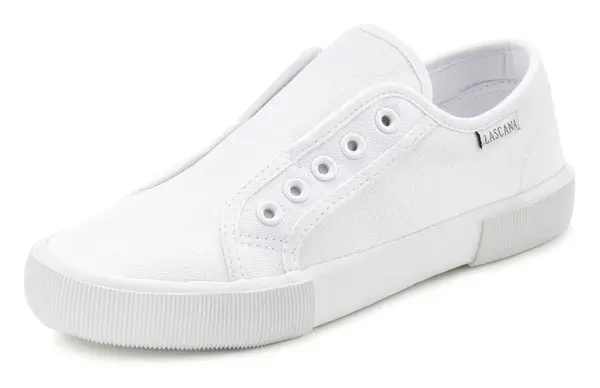 LASCANA Slip-on obuv  biela