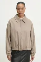 Bunda Answear.LAB béžová barva, přechodná