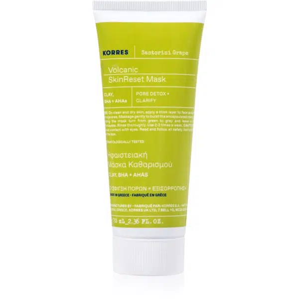 Korres Santorini Grape čistiaca maska s aktívnym uhlím 70 ml