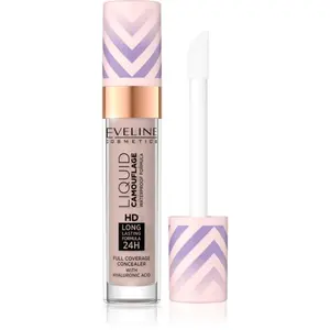 Eveline Cosmetics Liquid Camouflage vodeodolný korektor s kyselinou hyalurónovou odtieň 04 Light Almond 7.5 ml