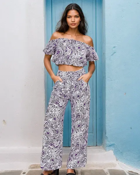 Resti Two-Piece Women's Printed Set