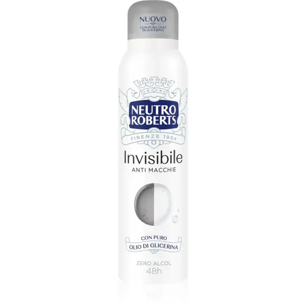 Neutro Roberts Invisible Anti Macchie osviežujúci dezodorant v spreji so 48hodinovým účinkom 150 ml