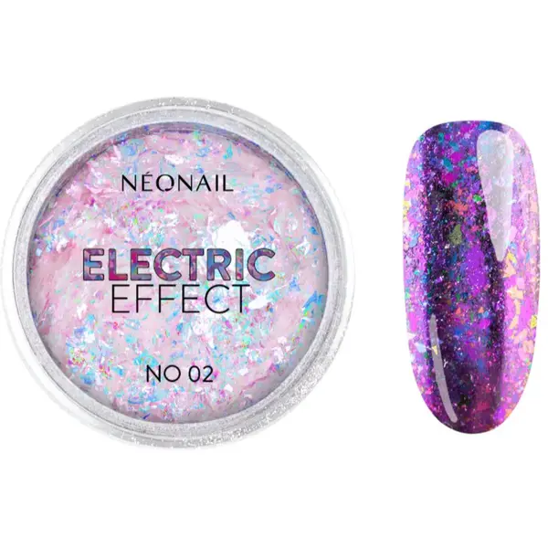 NEONAIL Effect Electric trblietavý púder na nechty odtieň 02 0.3 g