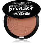 puroBIO Cosmetics Resplendent bronzer s matným efektom odtieň 03 Beige Brown 9 g